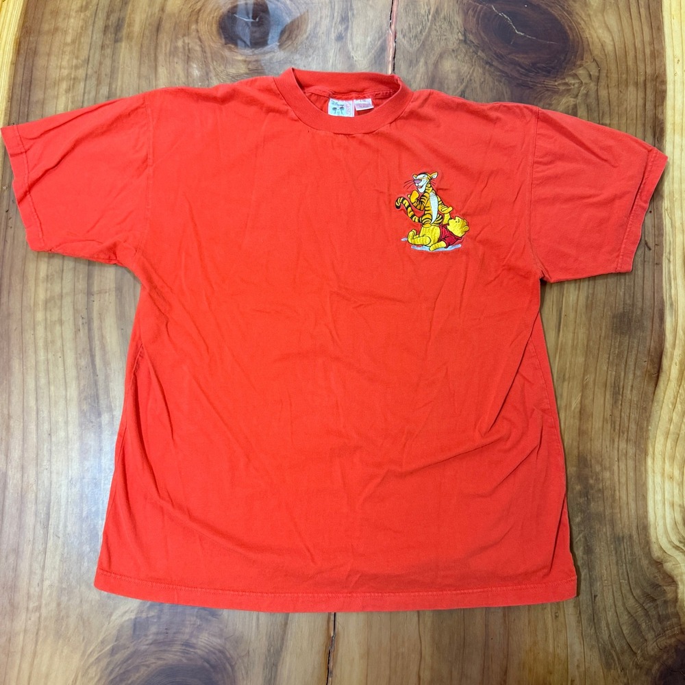 Vintage Y2K 90s Disney Designs Winnie Pooh Tigger Crewneck L XL T-shirt C4-22